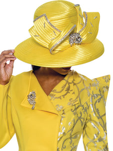 G9912 Hat (Bright Yellow/Silver, Navy/Silver, White/Gold)