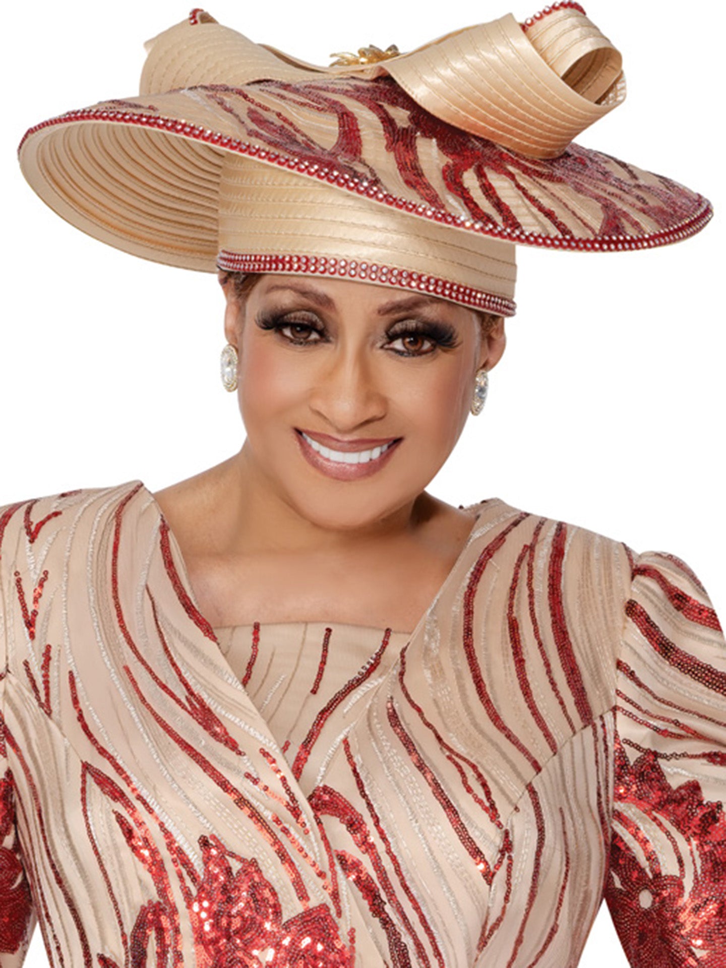 DORINDA CLARK COLE Rose Collection Church Hat Dorinda Clark Cole DCC Rose Collection – Tagged  main image 2