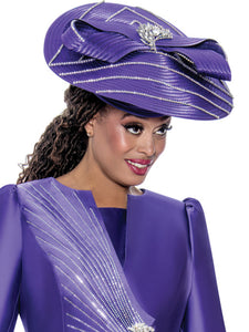 G10212 Hat (Black, Purple, White)