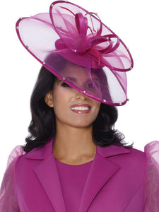 G400503 Hat (Hot Pink, White)