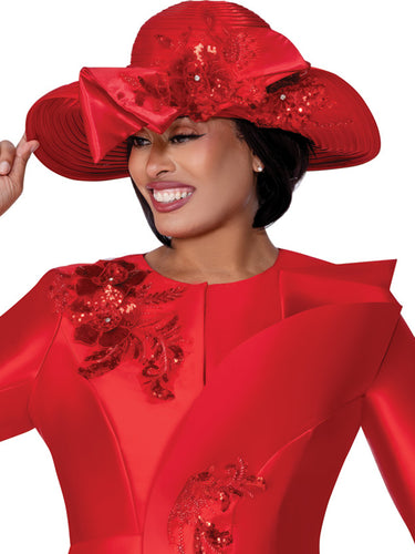 G400572 Hat (Red, Silver)