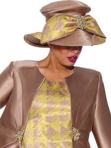 G9853 Hat (Coco/Chartreuse, Black/White)